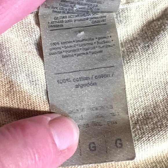 Gildan Cream 100% Cotton with Embroidered Chinese Text "Dream" SZ Lrg - Picture 4 of 5